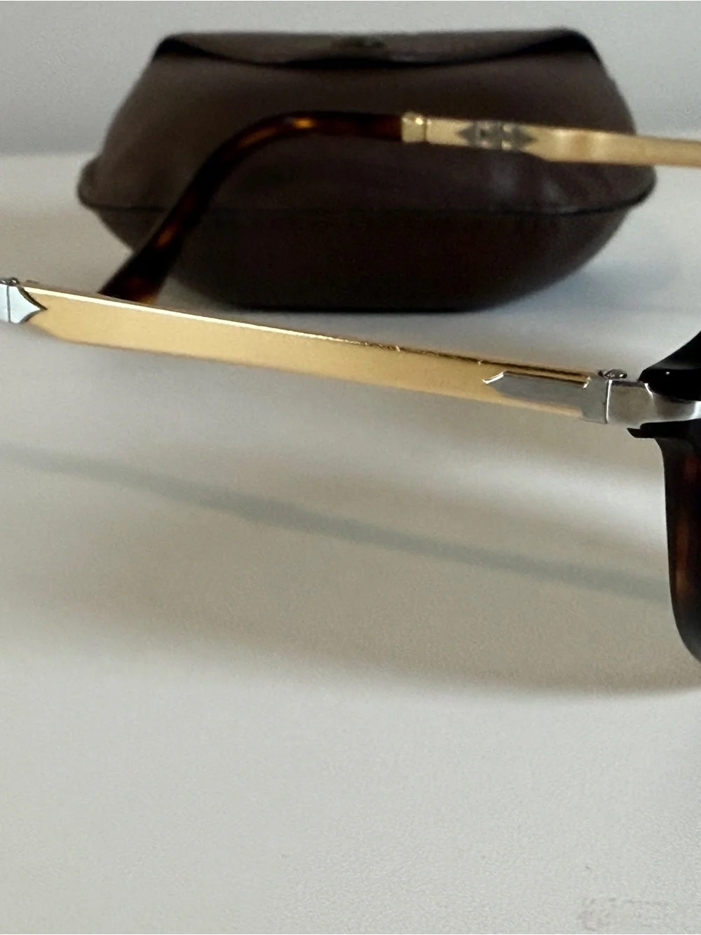 Persol Folding Sunglasses with Brown Case